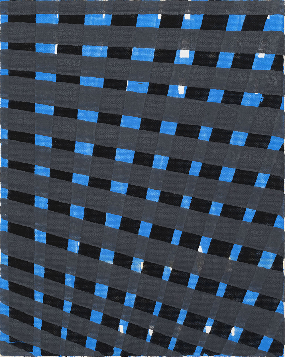 Nikola Dimitrov, Winterreise, 2023, Pigmente, Bindemittel auf Leinwand, 25  20 cm